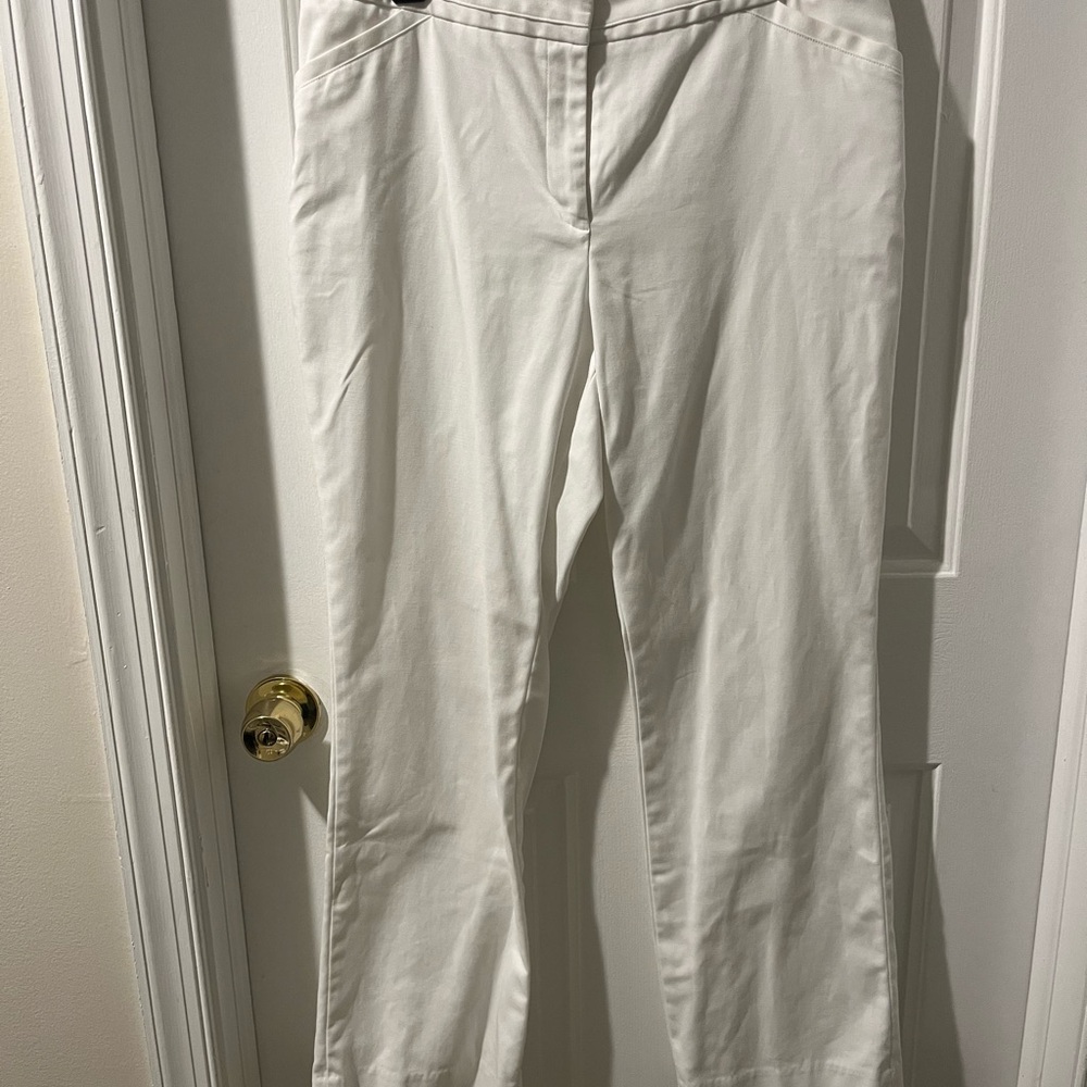 Rafaella Women's Straight Leg White Pants